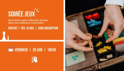 Soirée jeux à Bibliolys