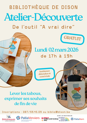 Image de l'événement [Bibliothèques] Atelier-découverte de l'outil "A vrai dire"