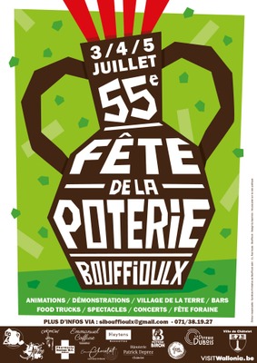 55e Fête de la Poterie à Bouffioulx : rendez-vous les 3, 4 et 5 juillet