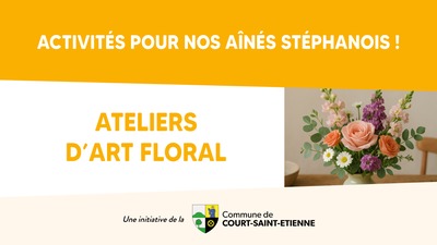 Image de l'événement Activités pour les Aînés : Ateliers d’art floral - Court-Saint-Etienne