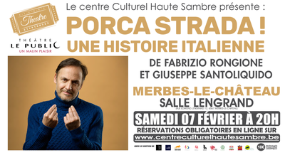 Image de l'événement Spectacle « Porca Strada » Une histoire italienne