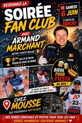 Soirée Fan club avec Armand MARCHANT