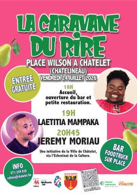 La Caravane du Rire à Châtelet le 24 juillet prochain