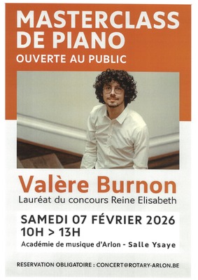 Image de l'événement Masterclass de piano