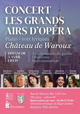 Image de l'événement Concert Belcantissimo - Dimanche 5 avril à 14h30 - Alleur