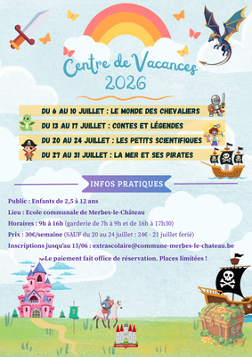 Centre de Vacances 2026 – Les Petits Scientifiques