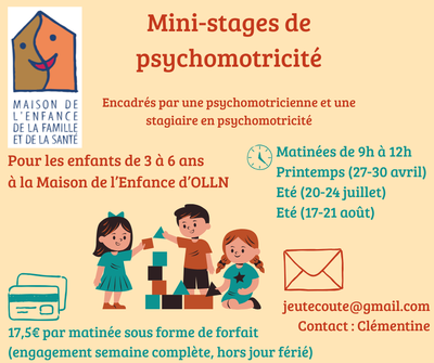 Mini stages de psychomotricité