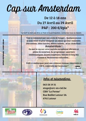 Image de l'événement Séjour de 3 jours et 2 nuits à Amsterdam - Latour