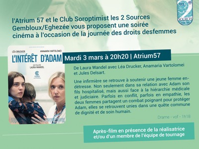Image de l'événement Film L'intérêt d'Adam en partenariat avec l'Atrium57