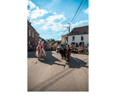 Image de l'événement Expo photo exclusive : "Le combat de saint Georges et du Dragon - Les coulisses du spectacle" - Grez-Doiceau