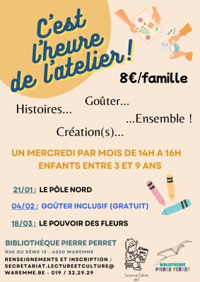 Image de l'événement "C'est l'heure de l'atelier ! Le pouvoir des fleurs"