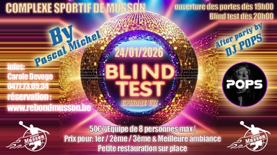 Image de l'événement BLIND TEST by Pascal Michel