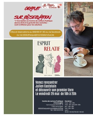 Soirée littéraire Julien Castelain