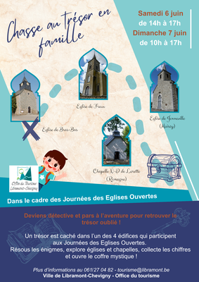 Chasse au trésor dans le cadre des Journées des Eglises ouvertes