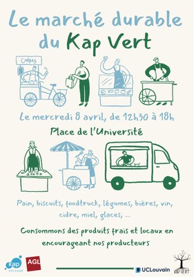 Image de l'événement Marché durable du Kap Vert - 08/04 - Louvain-La-Neuve