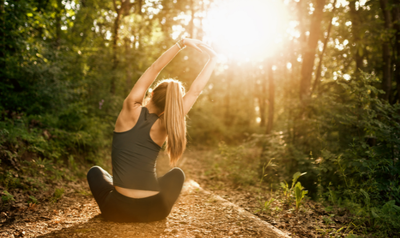 Image de l'événement Bien-être - Balade guidée du Parcours du Saule et séance de yoga - Latinne