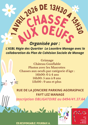 Image de l'événement Chasse aux oeufs - Fayt-lez-Manage