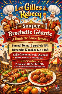 Souper brochette géante et Boulette sauce tomate