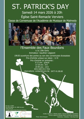 Image de l'événement St-Patrick's Day : soirée folk