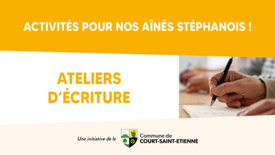 Image de l'événement Activités pour les Aînés : Ateliers d’écriture - Court-Saint-Etienne