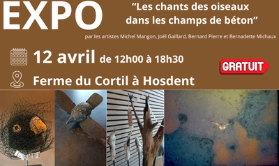 Image de l'événement Exposition évolutive « Les chants des oiseaux dans les champs de béton » - Latinne