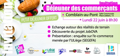 GREOVA : Déjeuner des commerçants
