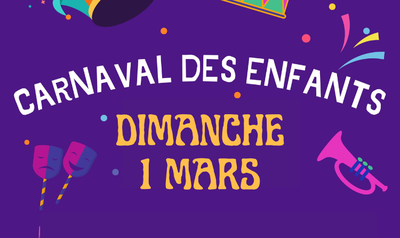 Image de l'événement Carnaval des enfants : Save the date !