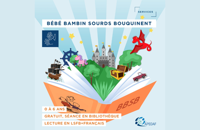 Image de l'événement Bibliothèque // BBSB - Bébé, Bambin Sourds Bouquinent