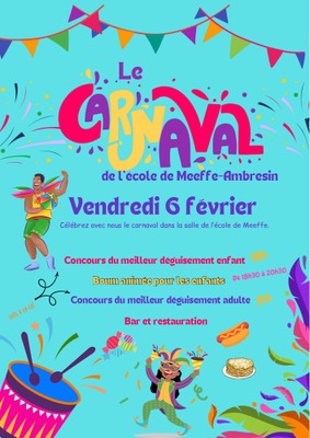 Image de l'événement Le carnaval de l'école de Meeffe-Ambresin