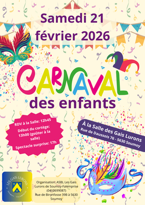 Image de l'événement Carnaval des enfants - Soumoy