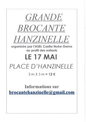 Image de l'événement 31ème Grande Brocante d'Hanzinelle - Hanzinelle