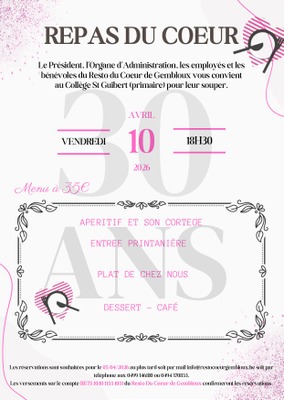 Image de l'événement Repas du coeur 2026 - Beuzet