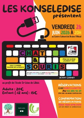 Image de l'événement Chat&Souris de Ray Cooney - Braine-L'alleud