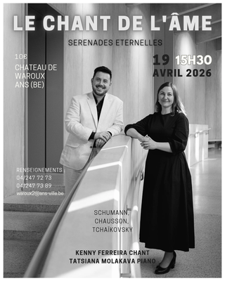 Image de l'événement Concert : "Le chant de l'âme" - Sérénades éternelles - Dimanche 19 avril 2026 à 15h30 - Alleur