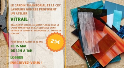 Image de l'événement Atelier : Vitrail floral à Lobbes - Lobbes