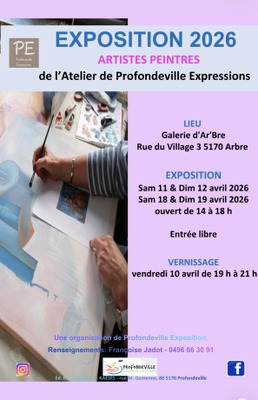 Image de l'événement Profondeville Expression : Exposition de peintres à Arbre - Arbre