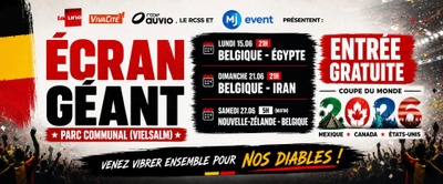 Venez vibrer ensemble pour nos Diables sur écran géant