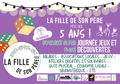 LA FILLE DE SON PÈRE FETE SES 5 ANS - Journée jeux et découvertes