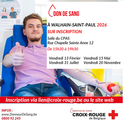 Image de l'événement Collecte de sang à Walhain
