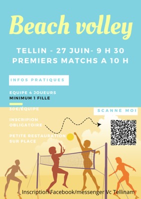Image de l'événement Tournoi de Beach Volley - TELLIN