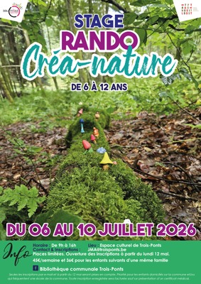 Bibliothèque  « Stage Rando créa-nature »