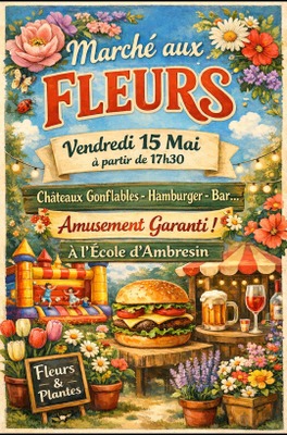 Marché aux fleurs à l’école d'Ambresin