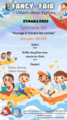 Image de l'événement Fancy Fair Villers-Deux-Eglises - Villers-Deux-Eglises