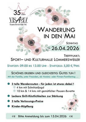 Image de l'événement Vis à Vis: Wanderung in den Mai - St. Vith