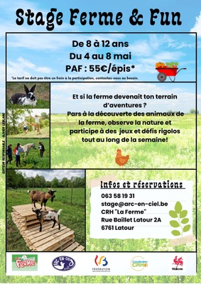 Image de l'événement Stage "Ferme & Fun" - Latour