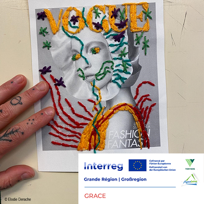 Atelier de broderie sur photo textile au CTLM