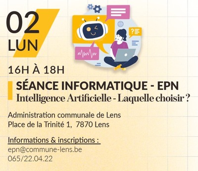 Image de l'événement Séance informatique - EPN