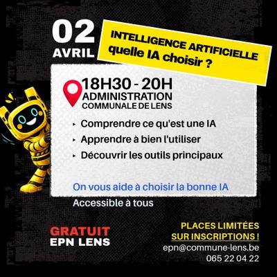 Image de l'événement Conférence sur l'intelligence artificielle - Lens