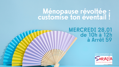 Image de l'événement Atelier féminin - customise ton éventail