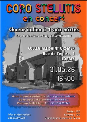Coro Stellutis en concert à la Collégiale Saint-Ursmer